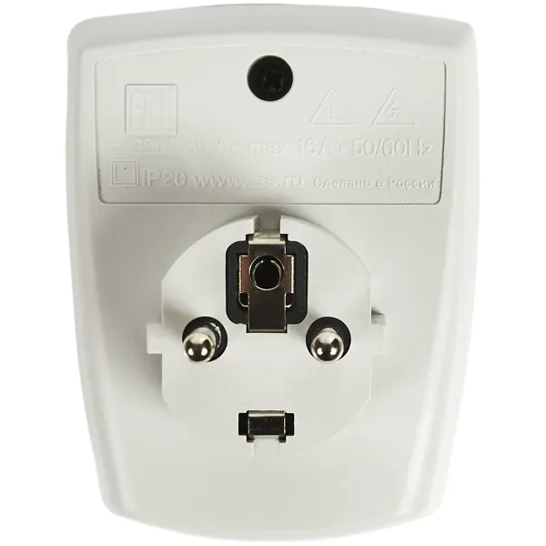 Сетевой фильтр Pilot Bit S 1 розетка с заземлением 3500 Вт цвет серый