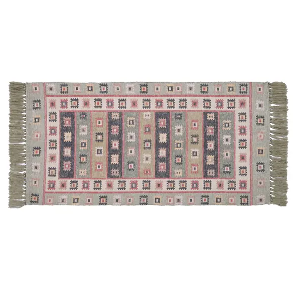 Коврик декоративный KREAFORTA Cauvery 60x120 см полиэстер цвет зеленый