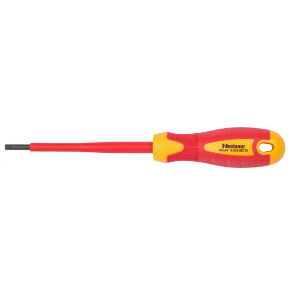 Отвертка прямая диэлектрическая Neolaser NLH2305 SL4x100 мм