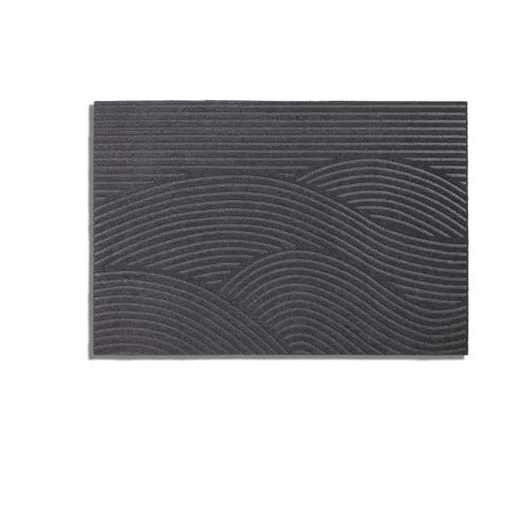 Коврик грязезащитный KREAFORTA Pauline полиэстер 60x90 см цвет темно-серый