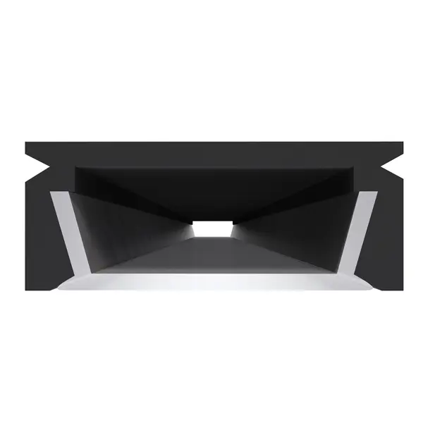 Профиль П-образный Apeyron для светодиодной ленты алюминиевый 10 мм 1 м накладной цвет черный