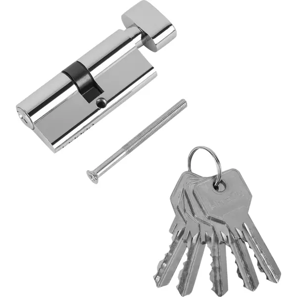 Цилиндр Нора-М Есо Z Лв-70 35x35 мм ключ-вертушка цвет хром