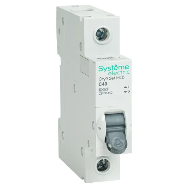 Автоматический выключатель Systeme Electric City9 Set C9F36140 1P С40 А 6 кА