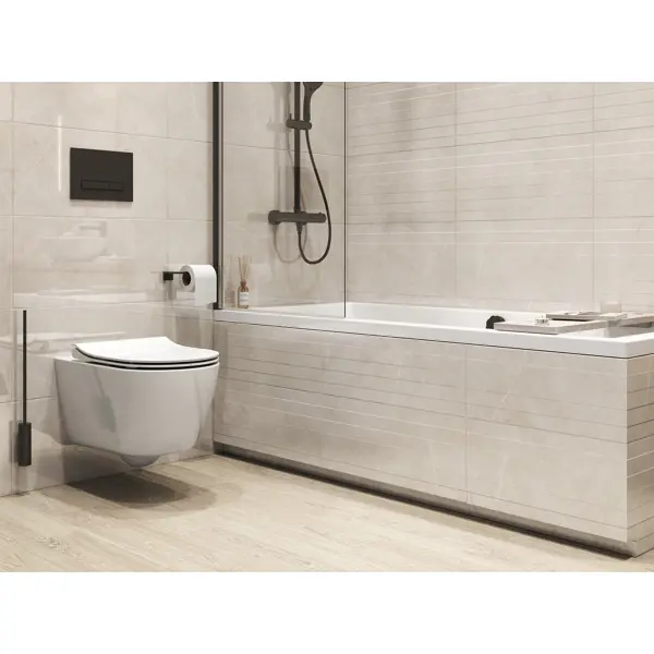 Плитка настенная Cersanit Milana 17359 29.8x59.8 см 1.425 м² глянцевая цвет бежевый