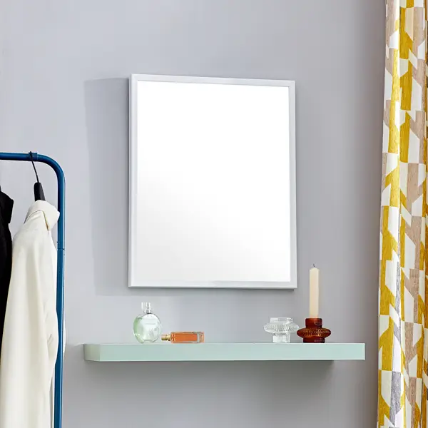 Зеркало декоративное Inspire Basic прямоугольное 40x50 см цвет белый