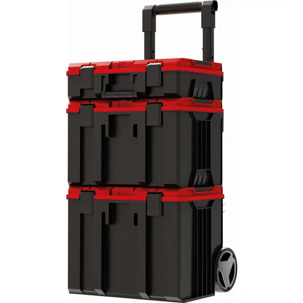 Кейс инструментальный системный на колесах Einhell E-Case Tower, пластик 3 шт.