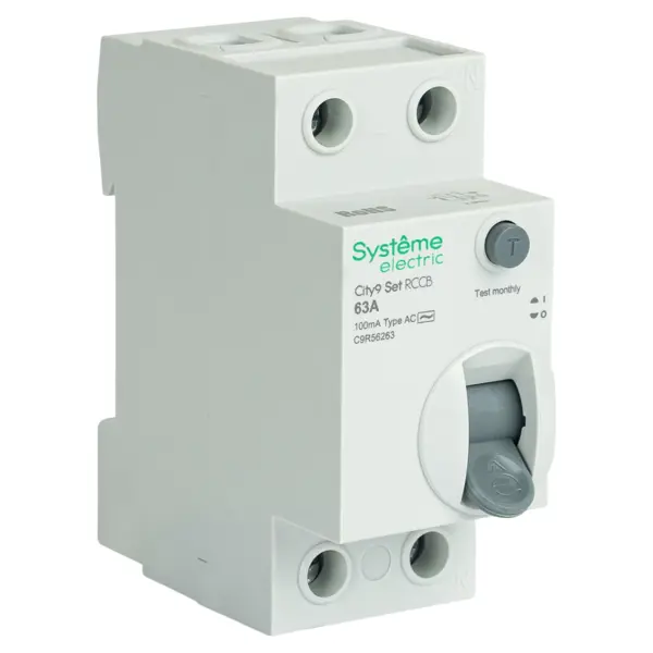 УЗО Systeme Electric City9 Set 2P 63 А 100мА 6кА AC C9R56263