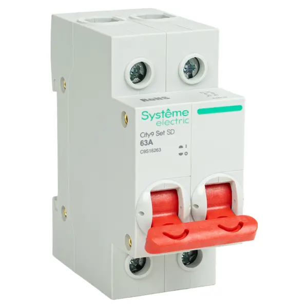 Выключатель нагрузки Systeme Electric City9 Set C9S16263 2P C63 А 6 кА