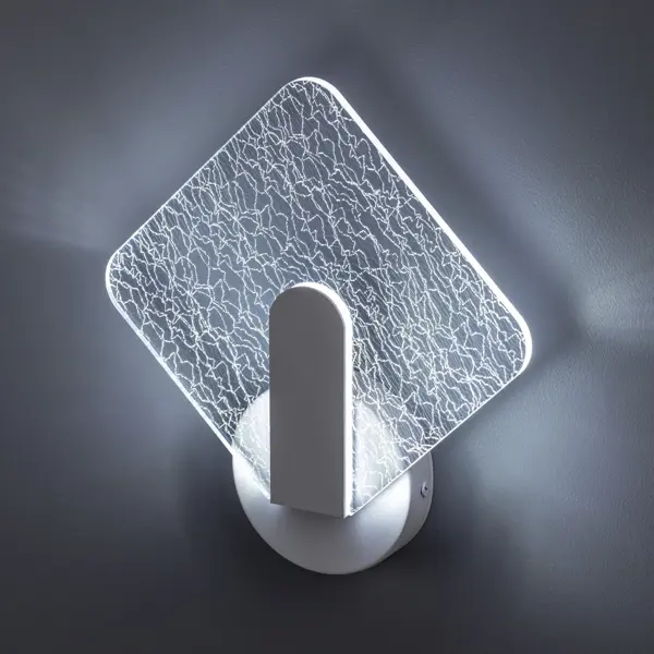 Светильник бра настенный светодиодный Ritter Chiaro ромб регулируемый белый свет цвет белый