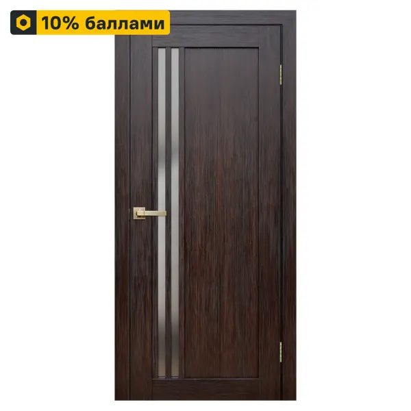 Дверь межкомнатная глухая Artens Дукато 90x200 см Hardflex цвет акация с замком и петлями