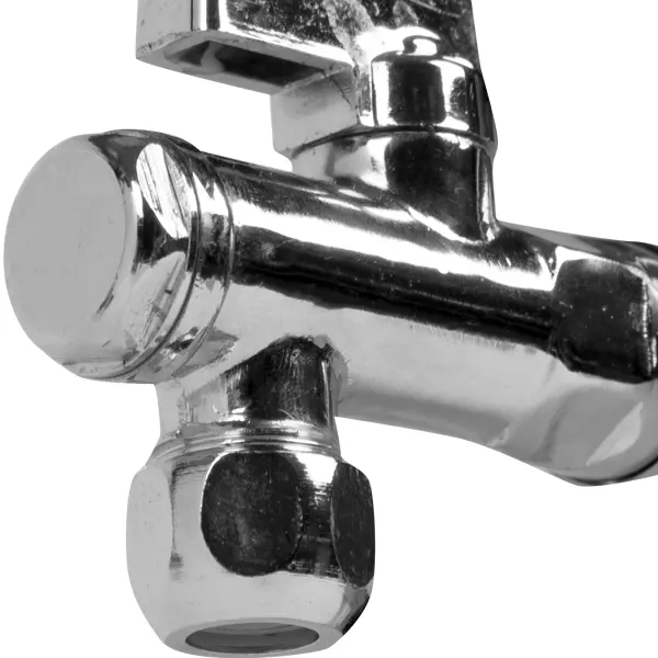 Кран шаровой угловой Valtec DN16 PN8 1/2"x3/8" НР латунь ручка флажок