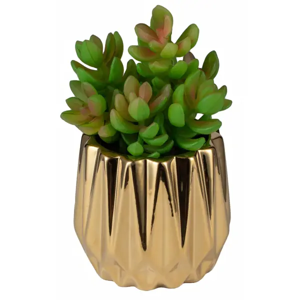 Искусственное растение ø8 см h16 см керамика цвет золотисто-зеленый