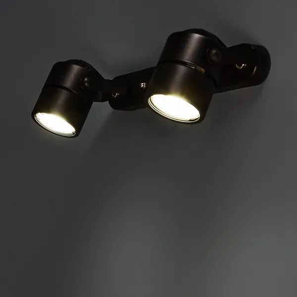 Спот поворотный Arte Lamp Mizar 2 лампы GU10 4 м² цвет черный