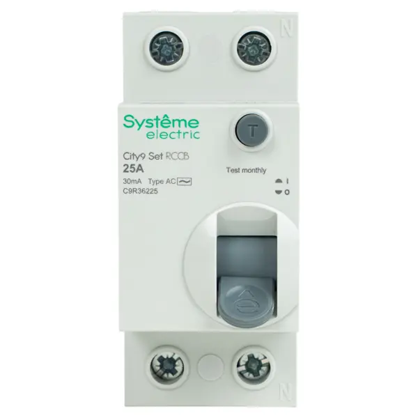УЗО Systeme Electric City9 Set 2P 25 А 30мА 6кА AC C9R36225