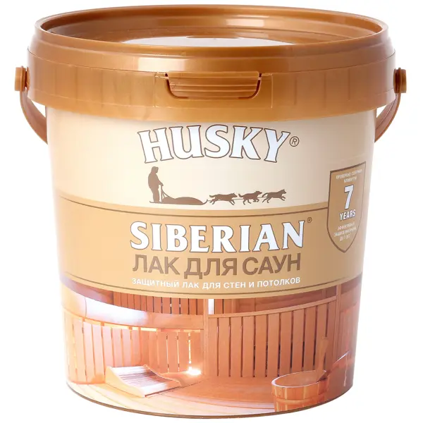 Лак для саун акриловый Husky Siberian цвет прозрачный 0.9 л