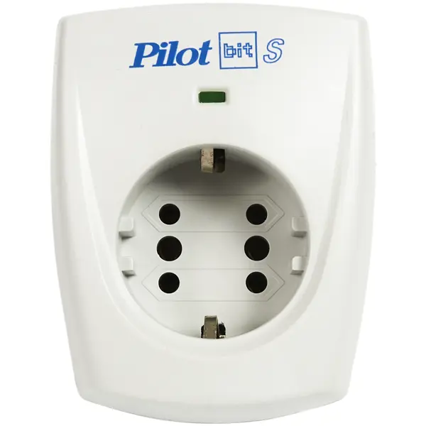Сетевой фильтр Pilot Bit S 1 розетка с заземлением 3500 Вт цвет серый