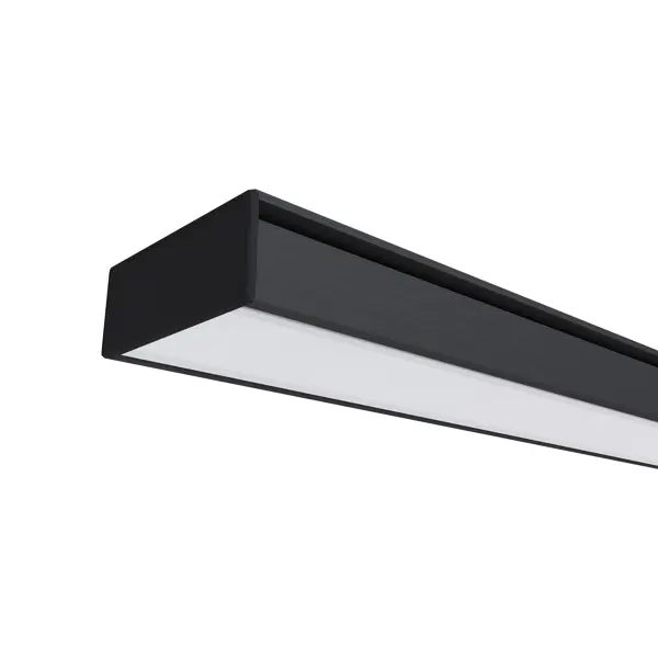 Профиль П-образный Apeyron для светодиодной ленты алюминиевый 10 мм 1 м накладной цвет черный