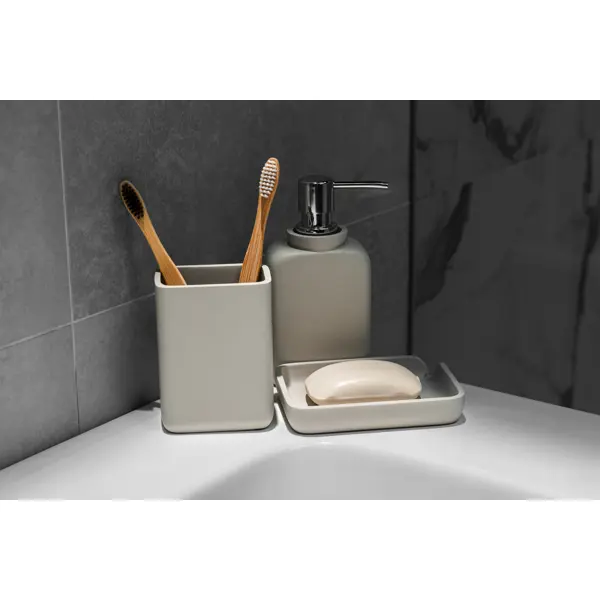 Мыльница Vidage Sine Titulo полирезин цвет бежевый