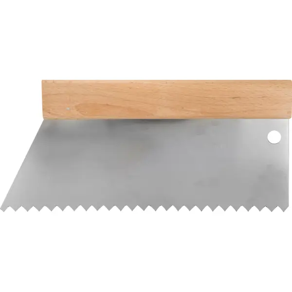 Шпатель зубчатый для клея Dominus 250 мм S4, нержавеющая сталь