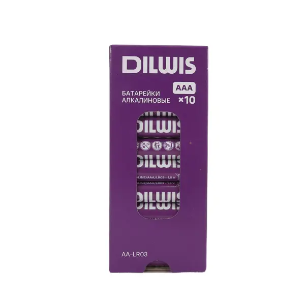 Батарейка алкалиновая DILWIS LR03 AAA 10 шт