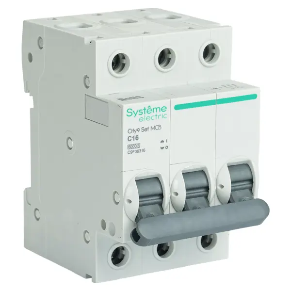 Автоматический выключатель Systeme Electric City9 Set C9F36316 3P С16 А 6 кА