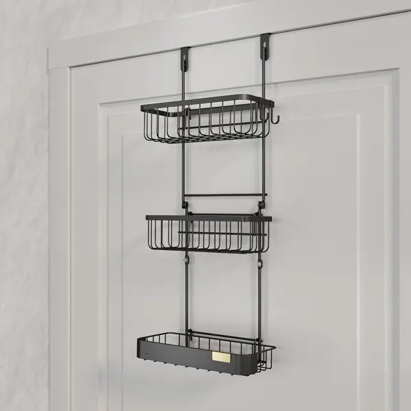 Полка для душа Iddis Soul LM008WC3Bi44 навесная 3 яруса цвет черный