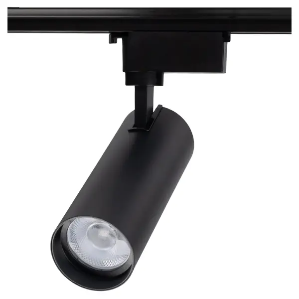 Трековый светильник спот светодиодный Jazzway 20 Вт однофазный 3 м² цвет черный