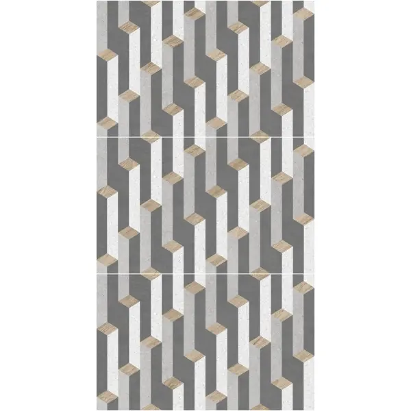 Настенная плитка Шахтинская Плитка Урбан низ 02 25x40 см 1.4 м² цвет разноцветный