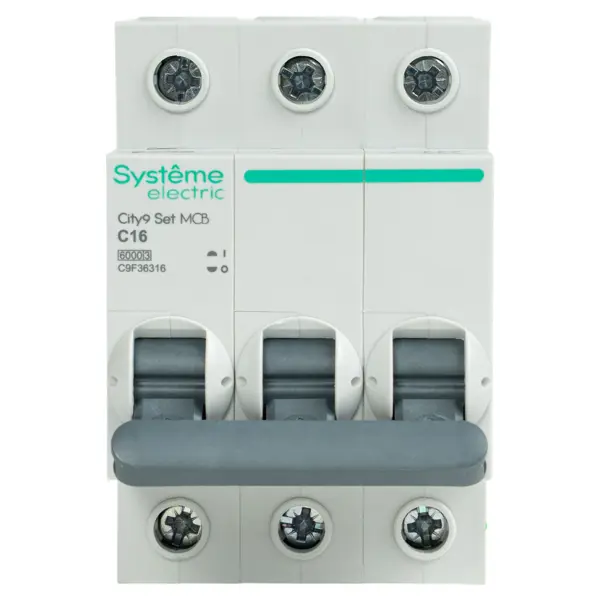 Автоматический выключатель Systeme Electric City9 Set C9F36316 3P С16 А 6 кА