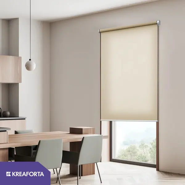 Штора рулонная KREAFORTA Amur 110x250 см бежевая