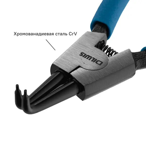 Съемник внешних стопорных колец изогнутый DILWIS KLN2D40 160 мм