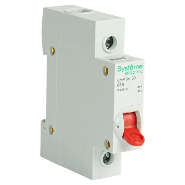 Выключатель нагрузки Systeme Electric City9 Set C9S16163 1P C63 А 6 кА