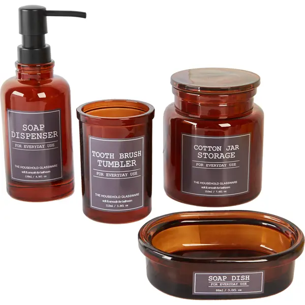 Мыльница Vidage Fiole стекло цвет коричневый