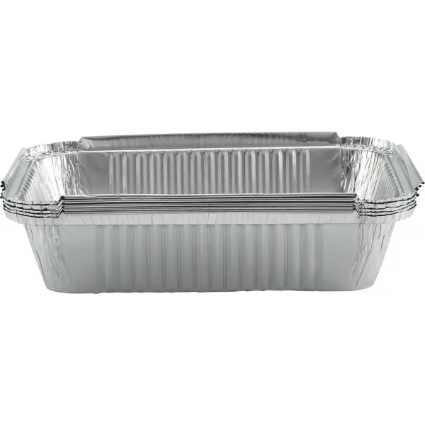 Поддон для барбекю Naterial Alpha 22x15.8x5 см алюминий серый 5 шт.