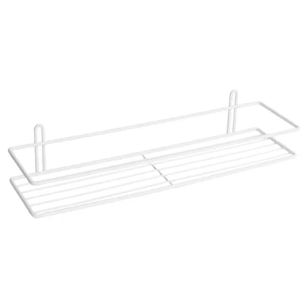 Полка для ванной Proffero 1 ярус прямая сталь цвет белый