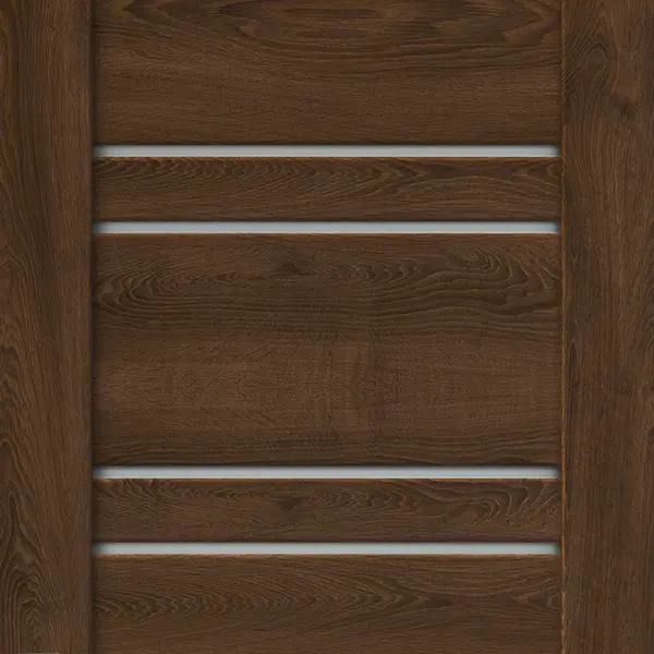 Дверь межкомнатная со стеклом Лайн 1 90x200 см Hardflex цвет дуб тернер венге без замка, без петель