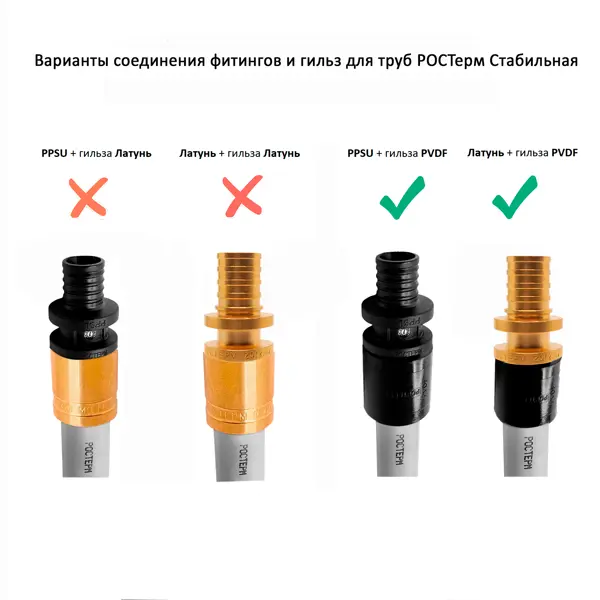Труба из сшитого полиэтилена для водоснабжения и отопления Ростерм Stabil 20x2.9 1м на отрез бухта 100 м серая