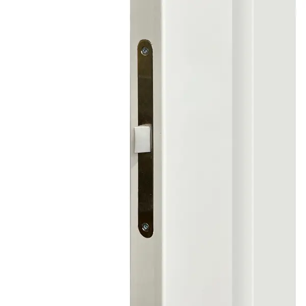 Дверь межкомнатная глухая Пьемонт 90x200 см Hardflex белый с замком и петлями