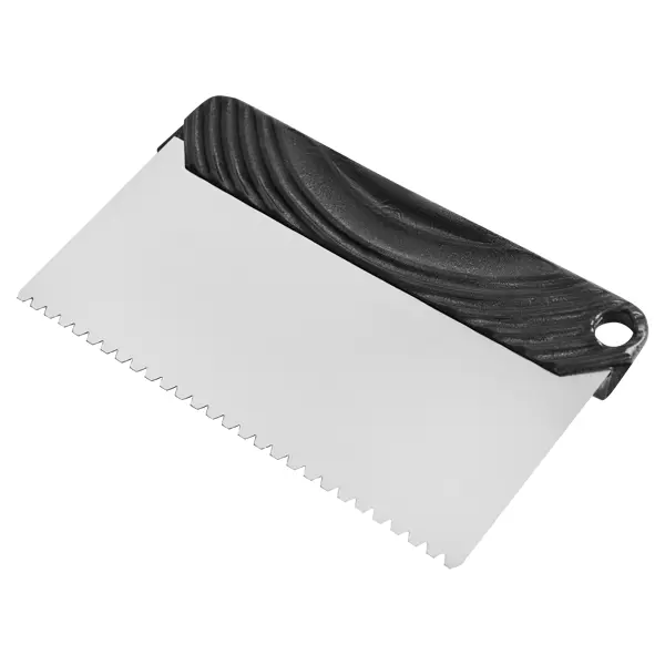 Шпатель зубчатый для клея Интек 10110-200-В3 200 мм, нержавеющая сталь, зуб B3