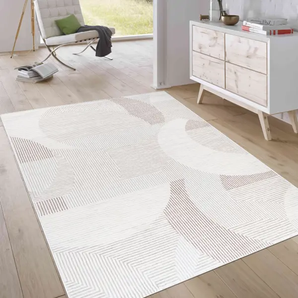 Ковер Kreaforta Breeze 60x110 см полиэстер 6436 цвет бежевый