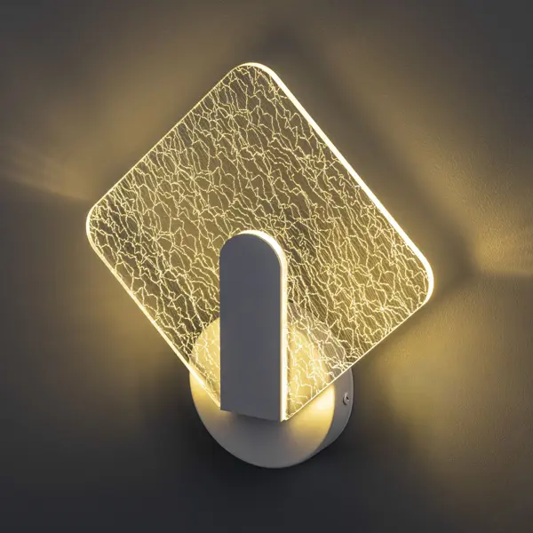 Светильник бра настенный светодиодный Ritter Chiaro ромб регулируемый белый свет цвет белый