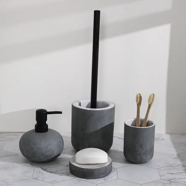 Мыльница Iddis Concrete LMCNC00i42 керамика цвет серый