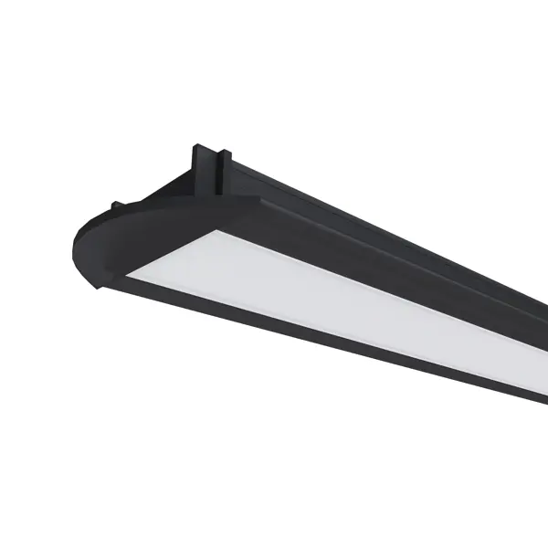 Профиль Apeyron для светодиодной ленты алюминиевый 10 мм 2 м встраиваемый цвет черный