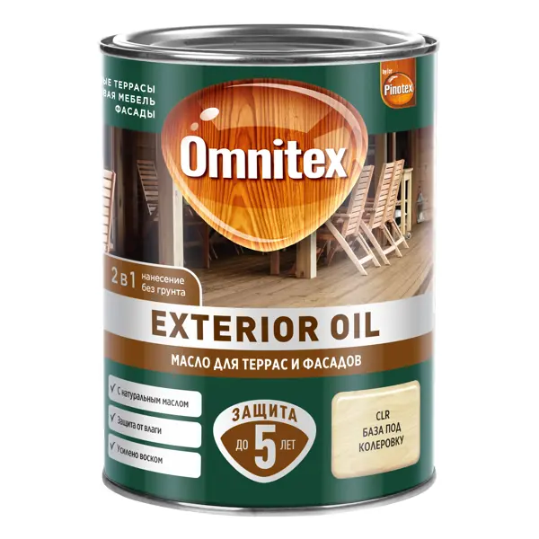 Защитное масло универсальное Omnitex Exterior Oil цвет прозрачный 0.9 л