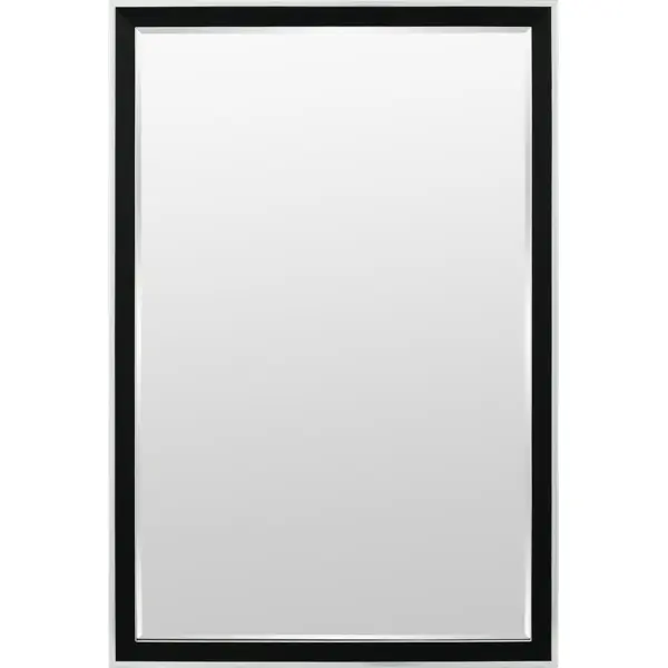 Зеркало для ванной Omega Glass NNB16 60x90 см прямоугольное цвет черный