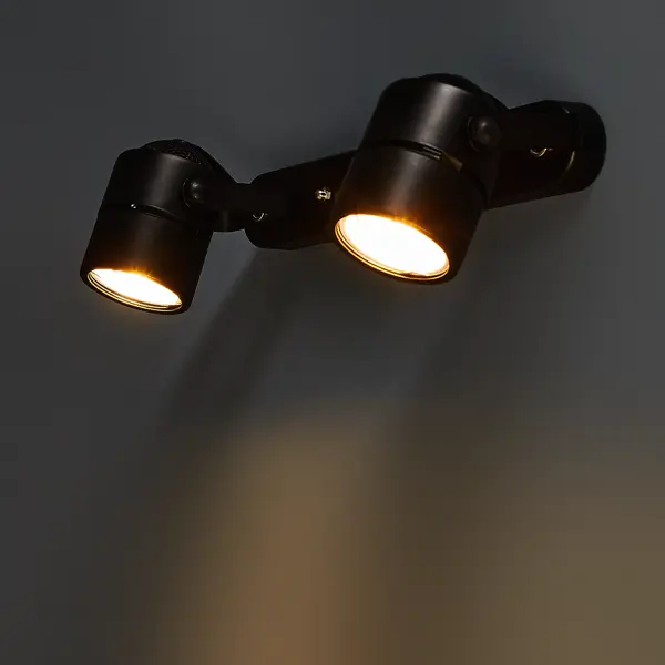 Спот поворотный Arte Lamp Mizar 2 лампы GU10 4 м² цвет черный