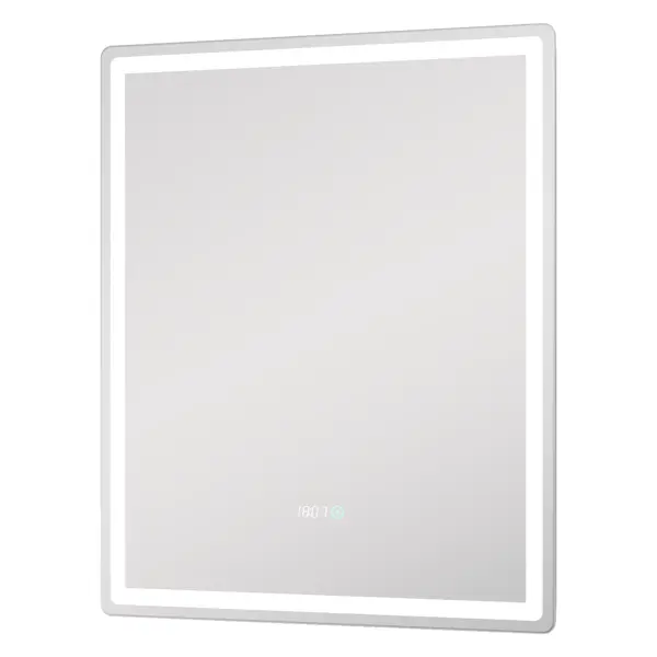 Зеркало для ванной Vigo Level Comfort 60x70 см с подсветкой и часами