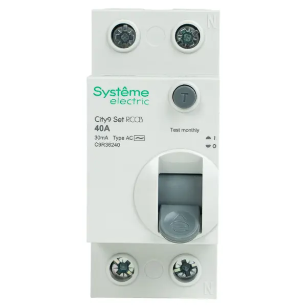 УЗО Systeme Electric City9 Set 2P 40 А 30мА 6кА AC C9R36240