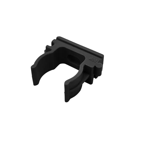 Держатель-клипса для труб LEXMAN D20 мм цвет черный 50 шт.