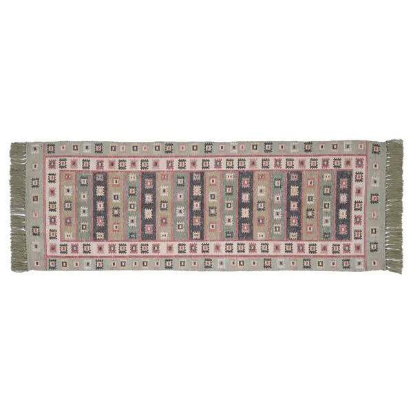 Коврик декоративный KREAFORTA Cauvery 60x180 см полиэстер цвет зеленый